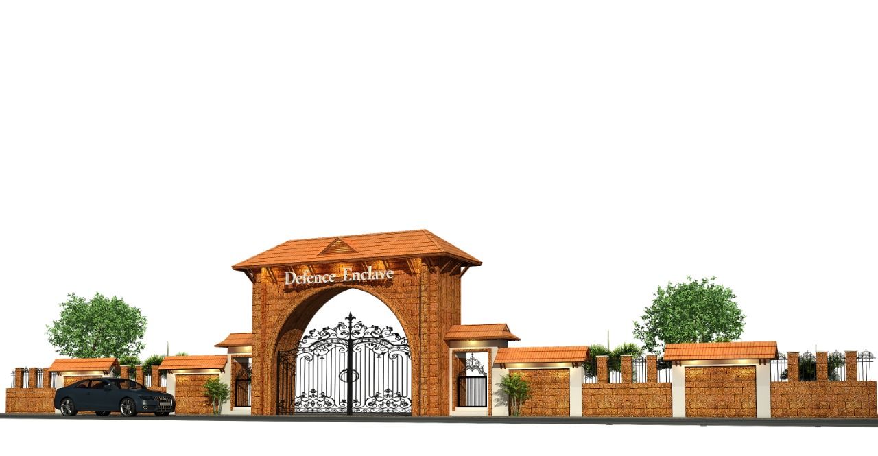 Gated Main Entrance at Defence Enclave